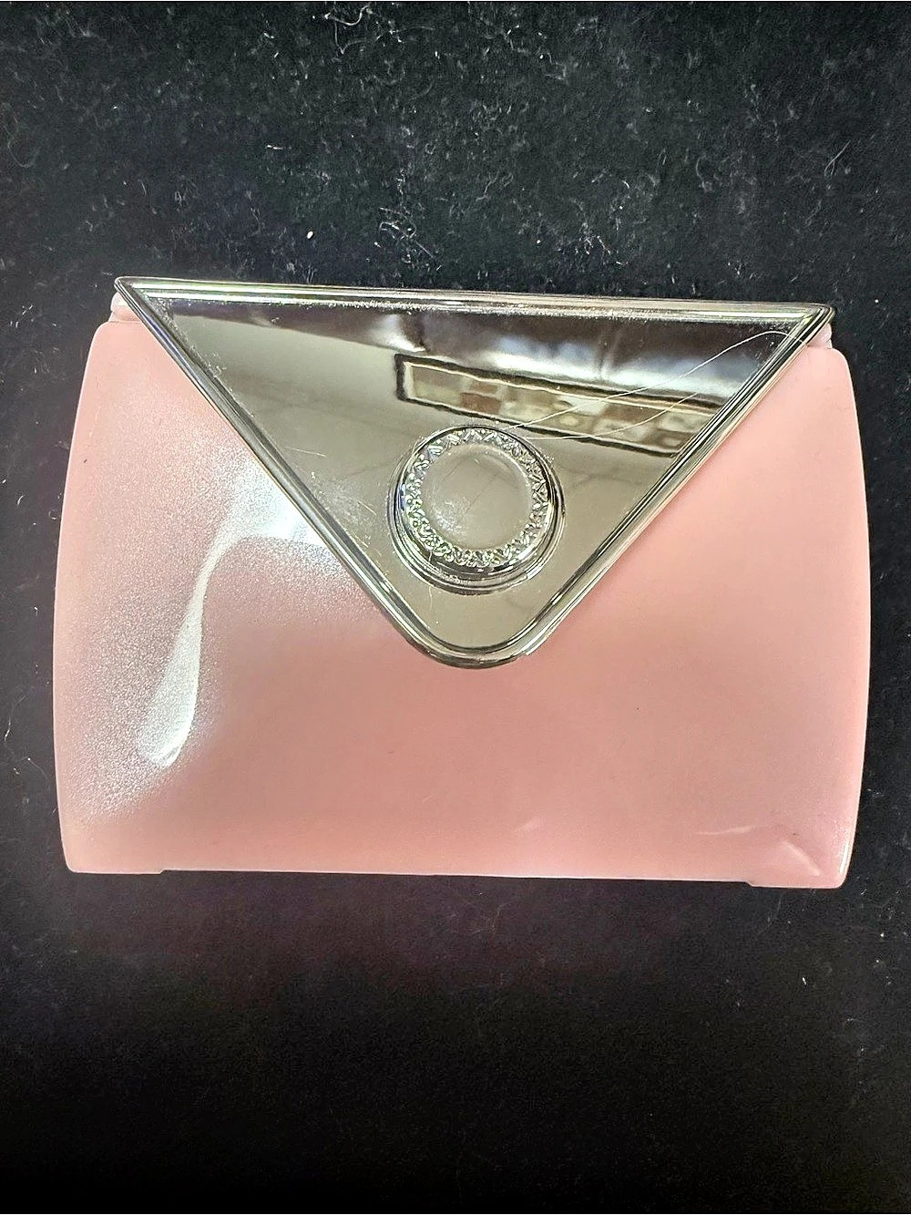 Triangle Pocket Mirror Pink